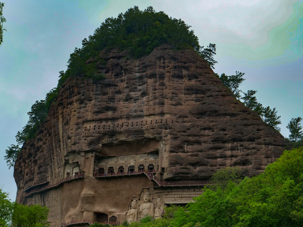 China, CHN, Gansu Sheng, Yanjiagou* Naijishan Höhlentemple