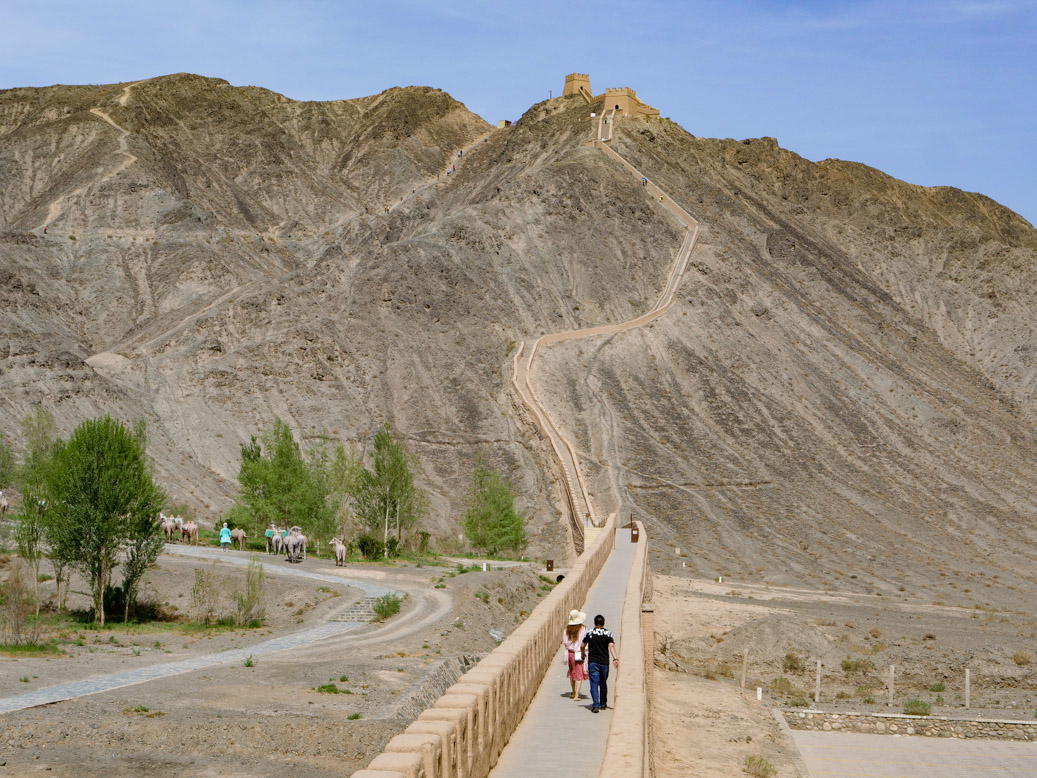 China, CHN, Gansu Sheng, hängende Mauer, Shengli Yidui, The Ove